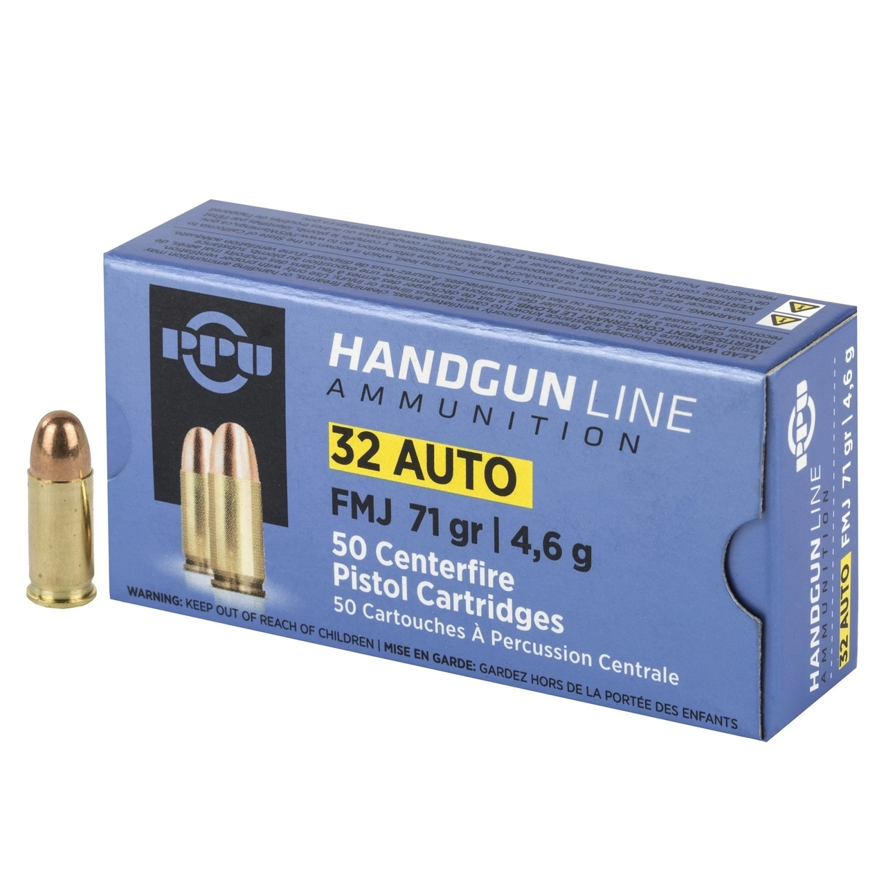 MUNICIJA PIŠTOLJ PPU 7.65mm (32 AUTO) FMJ 4,6g