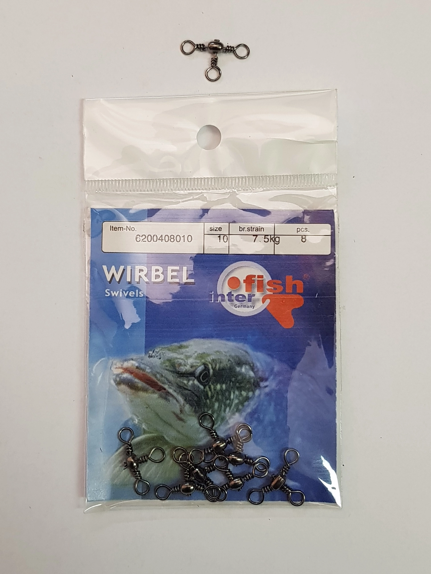 INTERFISH-T-KARABINER 10 (8kom)