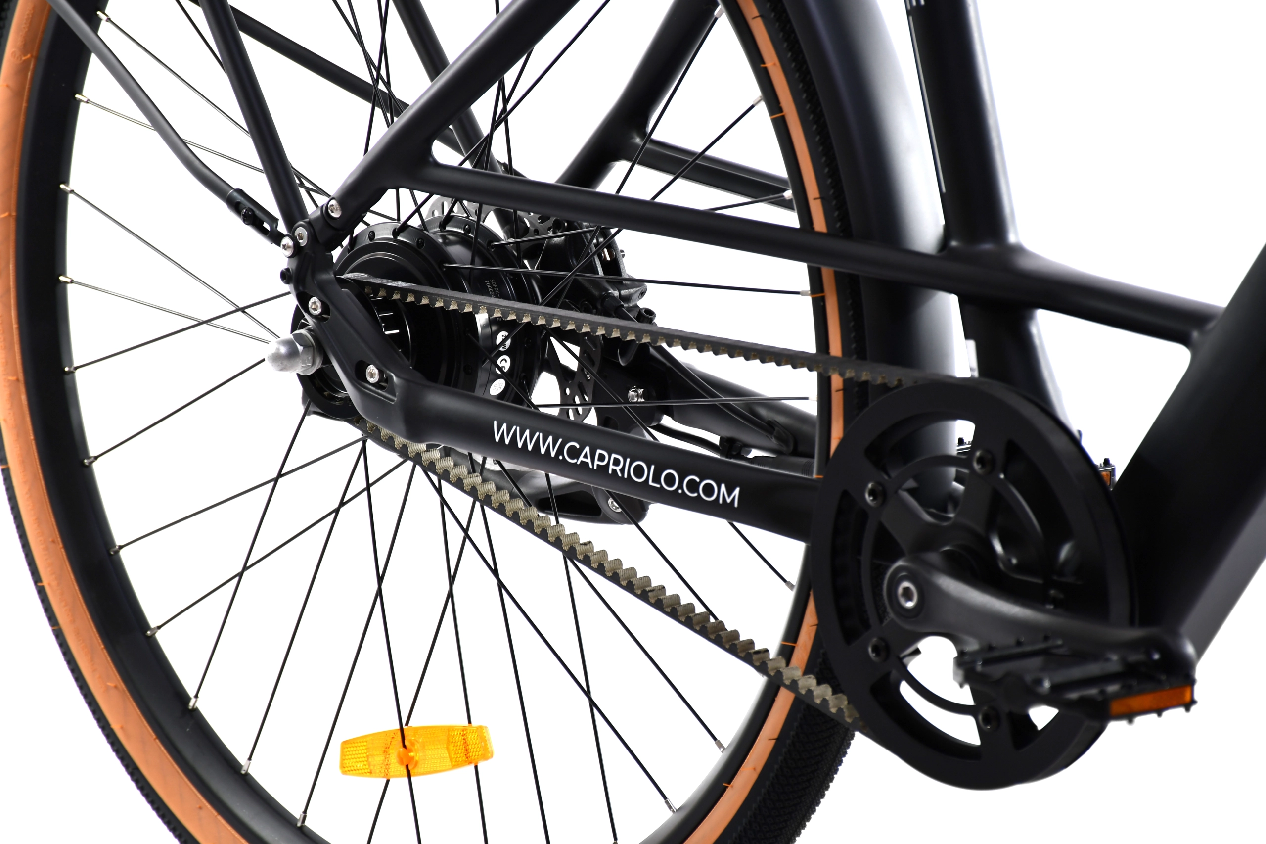 BELT DRIVE 28" E-BIKE crno-siv