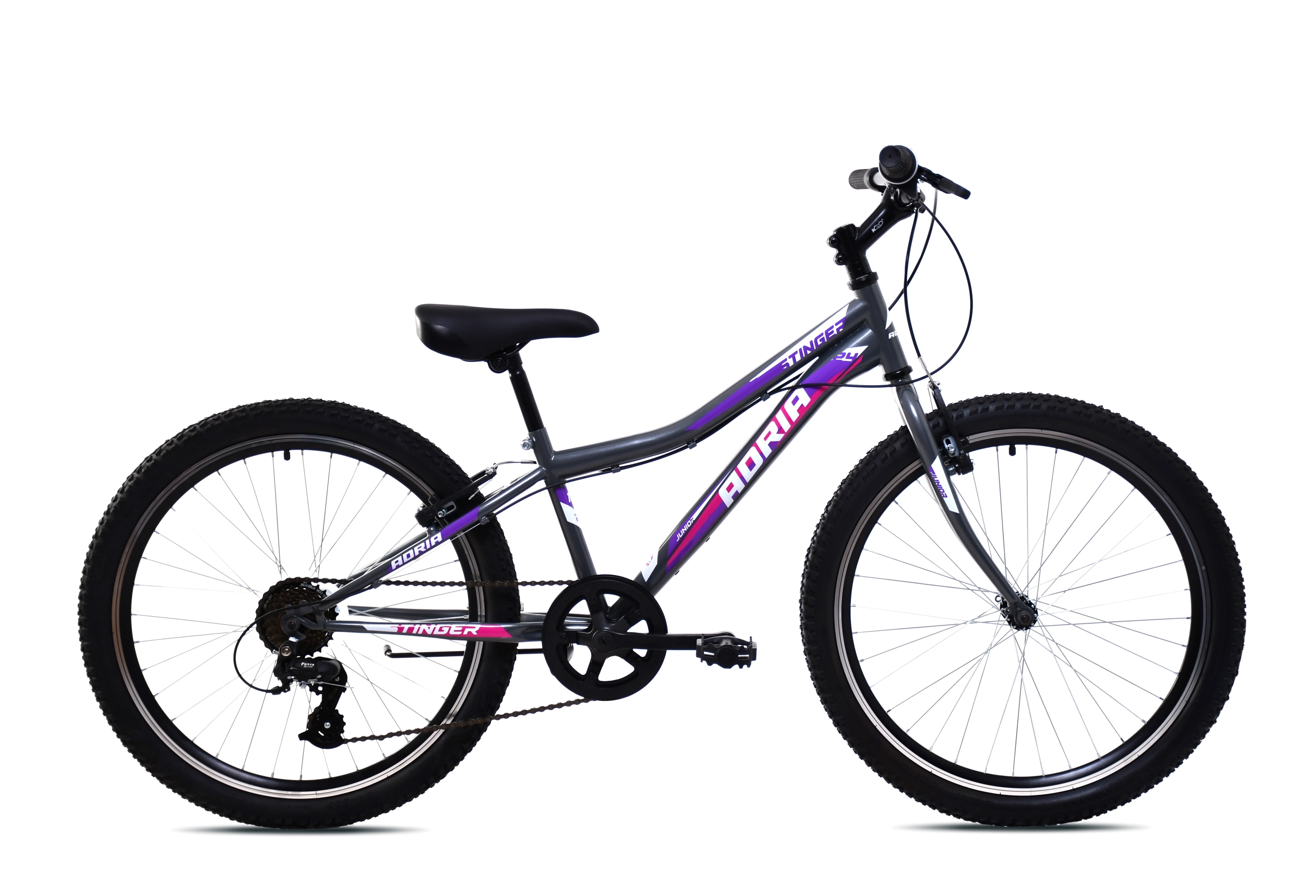 MTB STINGER 24"/7HT sivo-ljub