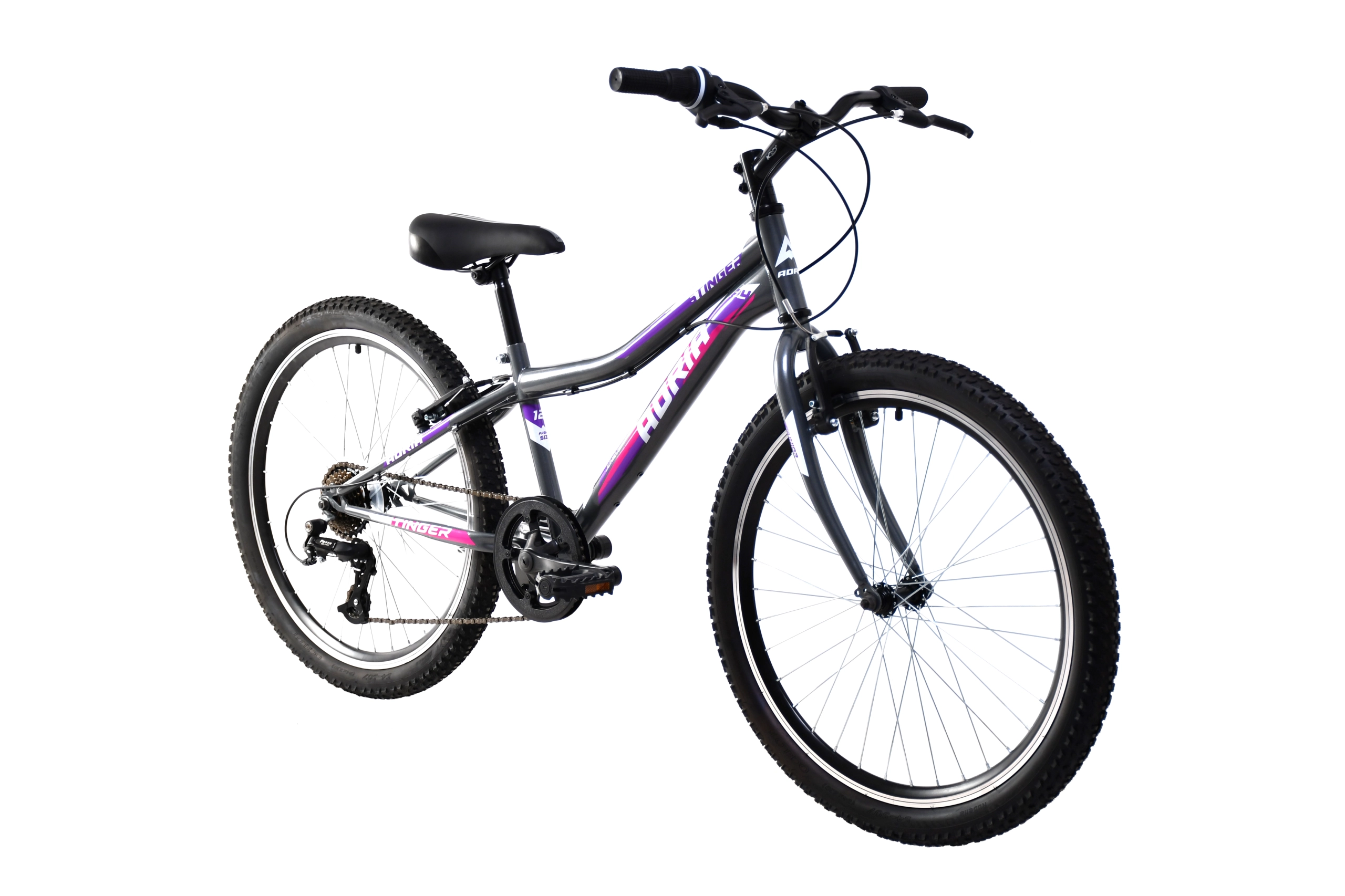 MTB STINGER 24"/7HT sivo-ljub