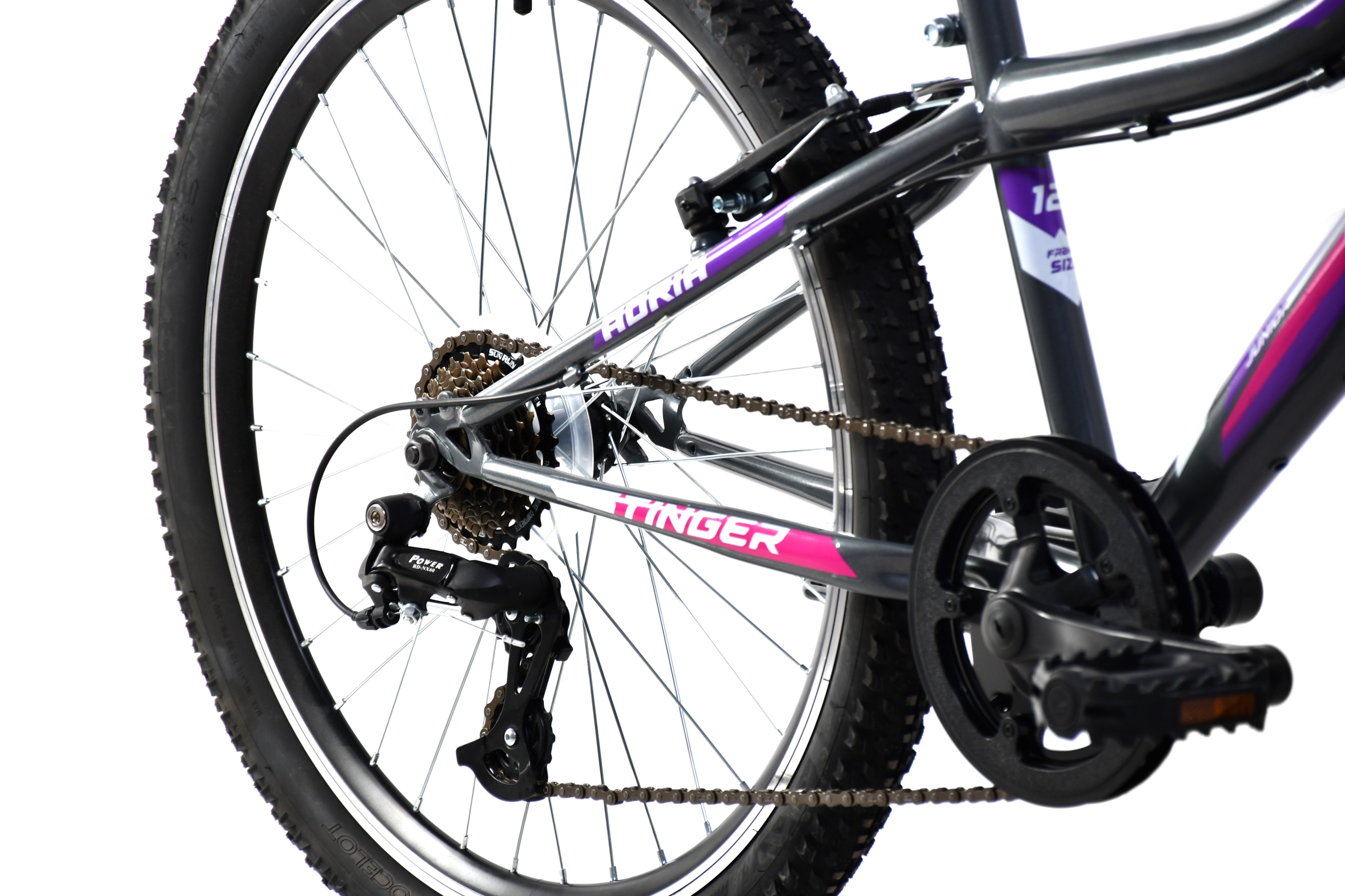 MTB STINGER 24"/7HT sivo-ljub