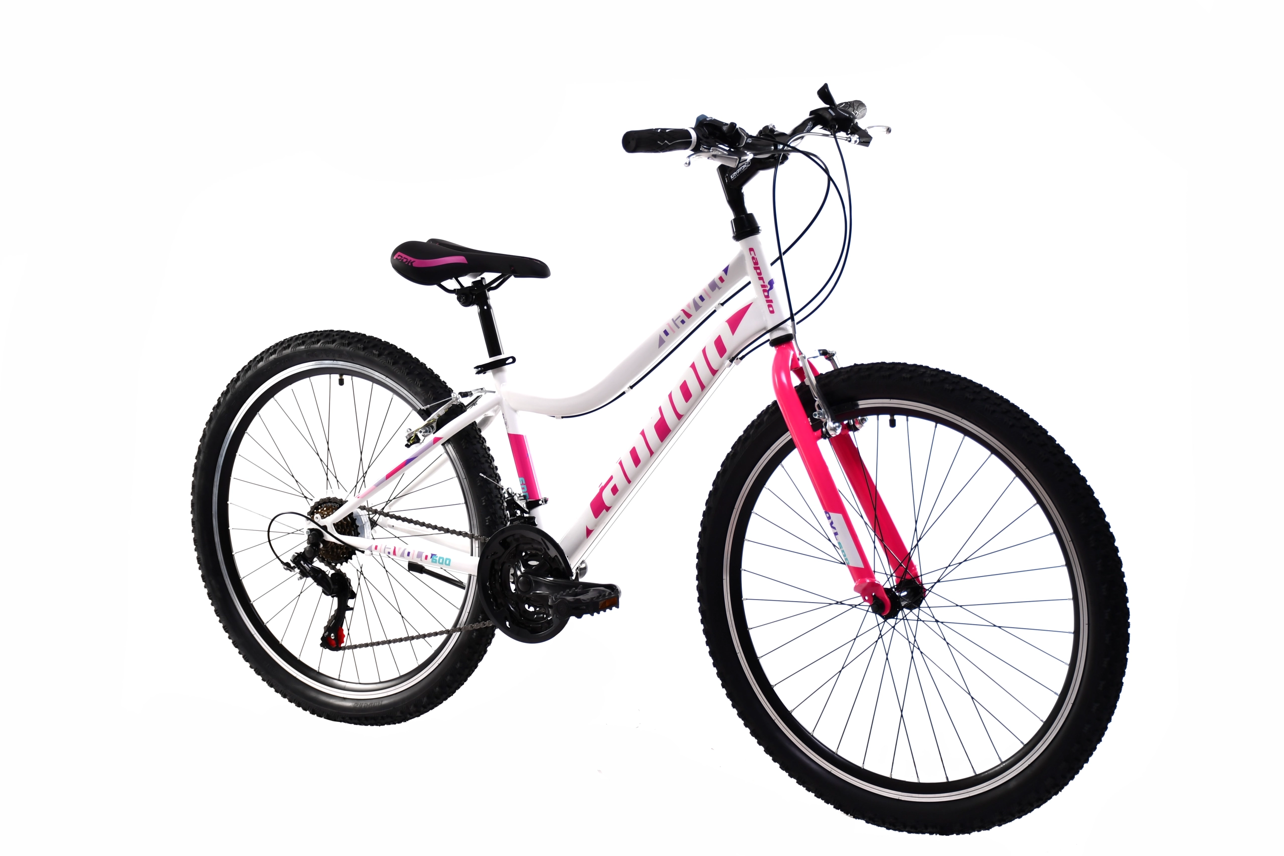 BICIKL CAPRIOLO DIAVOLO 600 26"/18HT belo-pink 14"