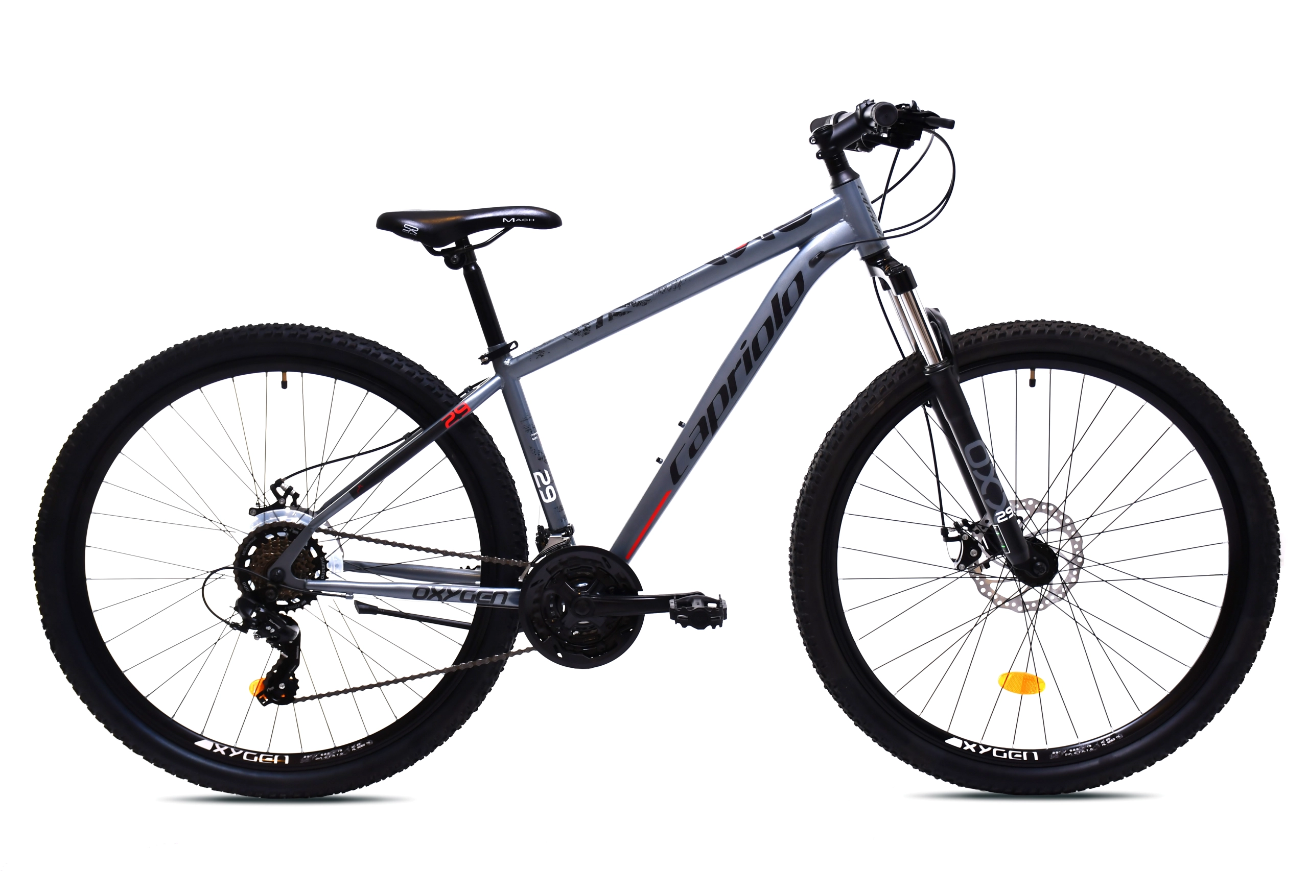 MTB OXYGEN 29"/21HT sivo-crven