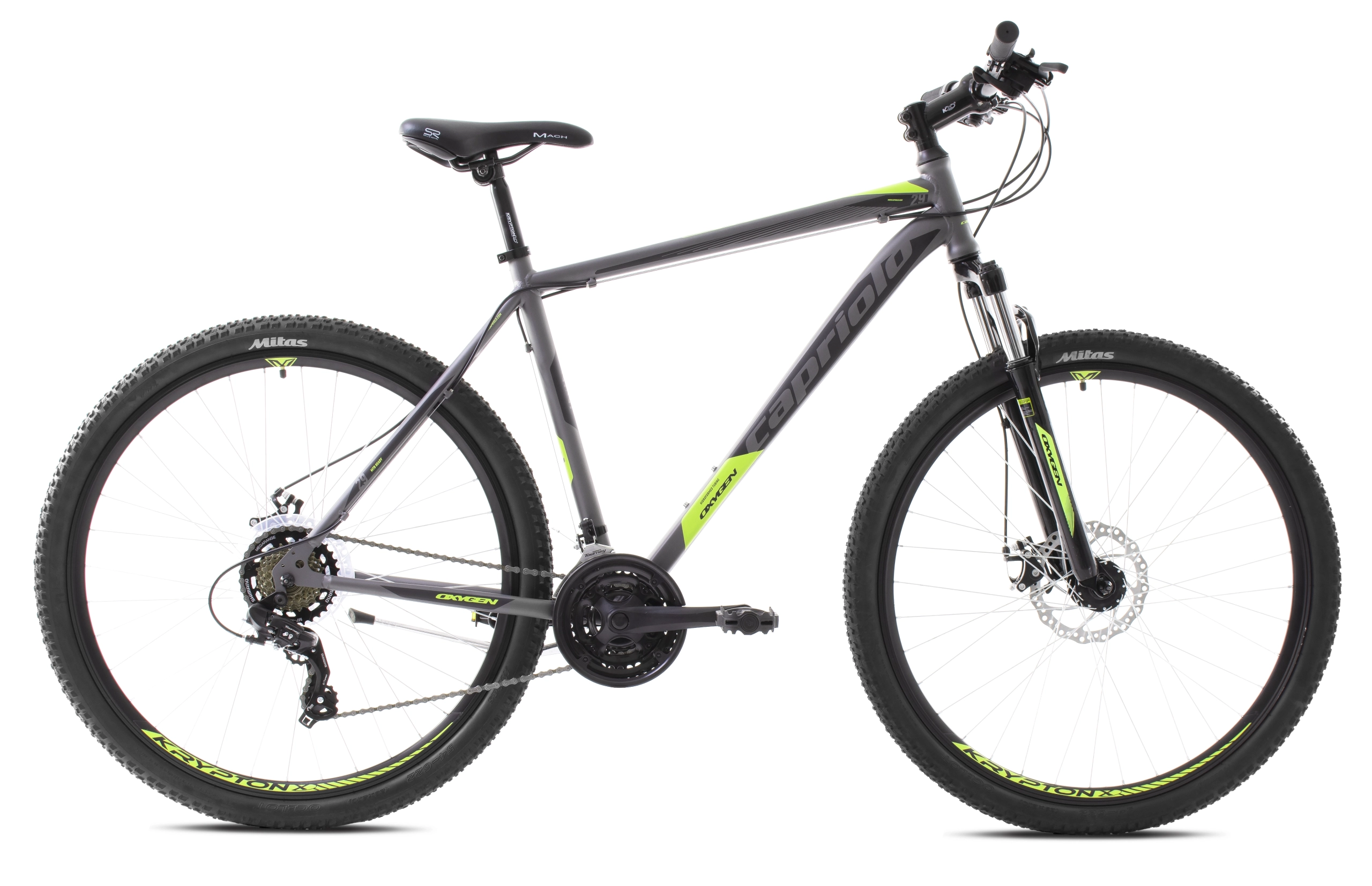 MTB OXYGEN 29"/21HT sivo-zelen