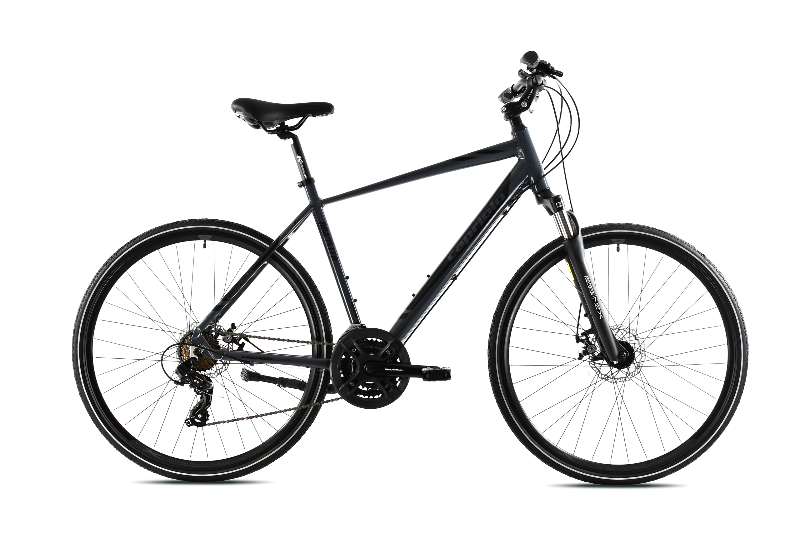 BICIKL CAPRIOLO TREKKING ROADSTER MAN 28\" sivo-crno 22\