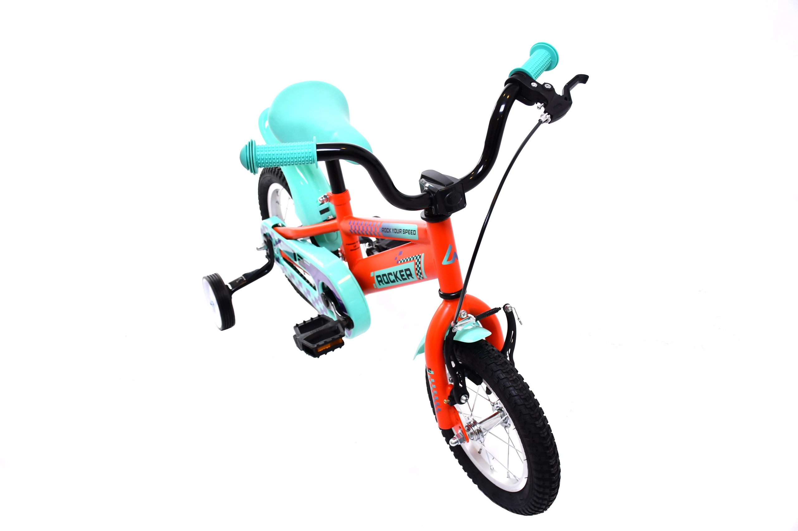 BMX 12"HT ROCKER orange-turquise