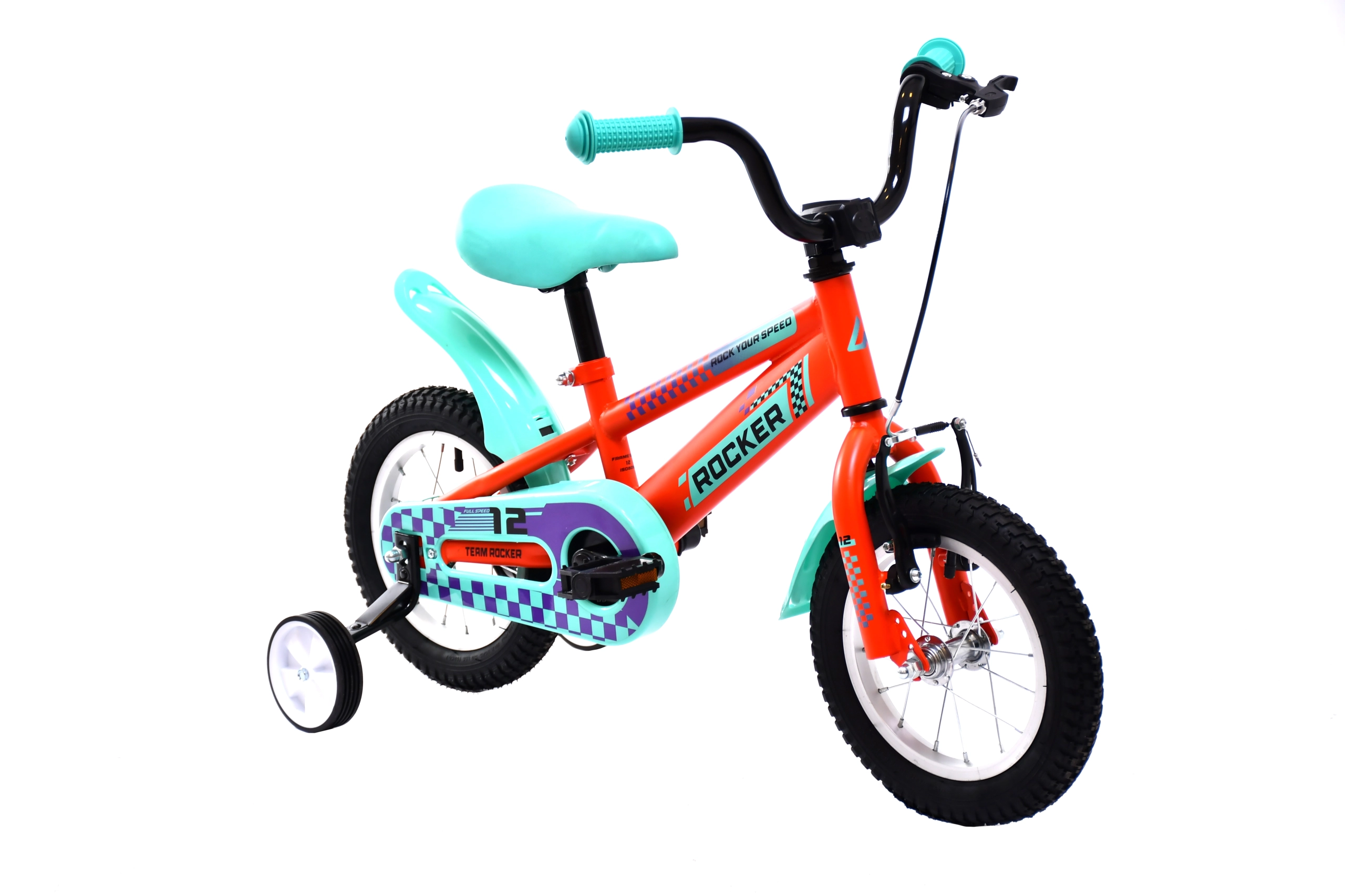 BMX 12"HT ROCKER orange-turquise