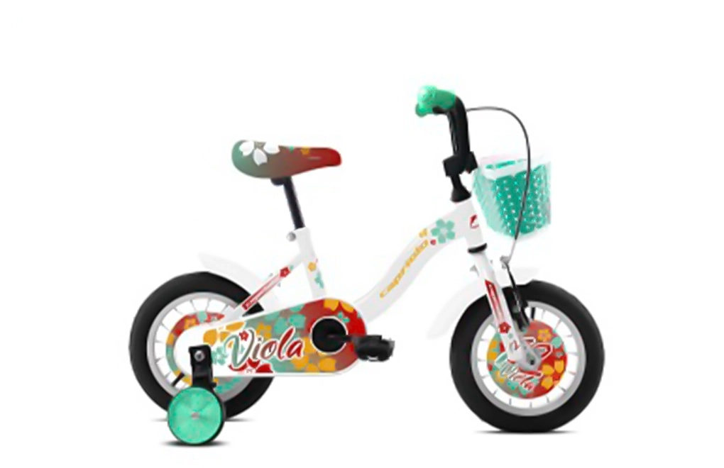 BMX 12"HT VIOLA belo-crveno