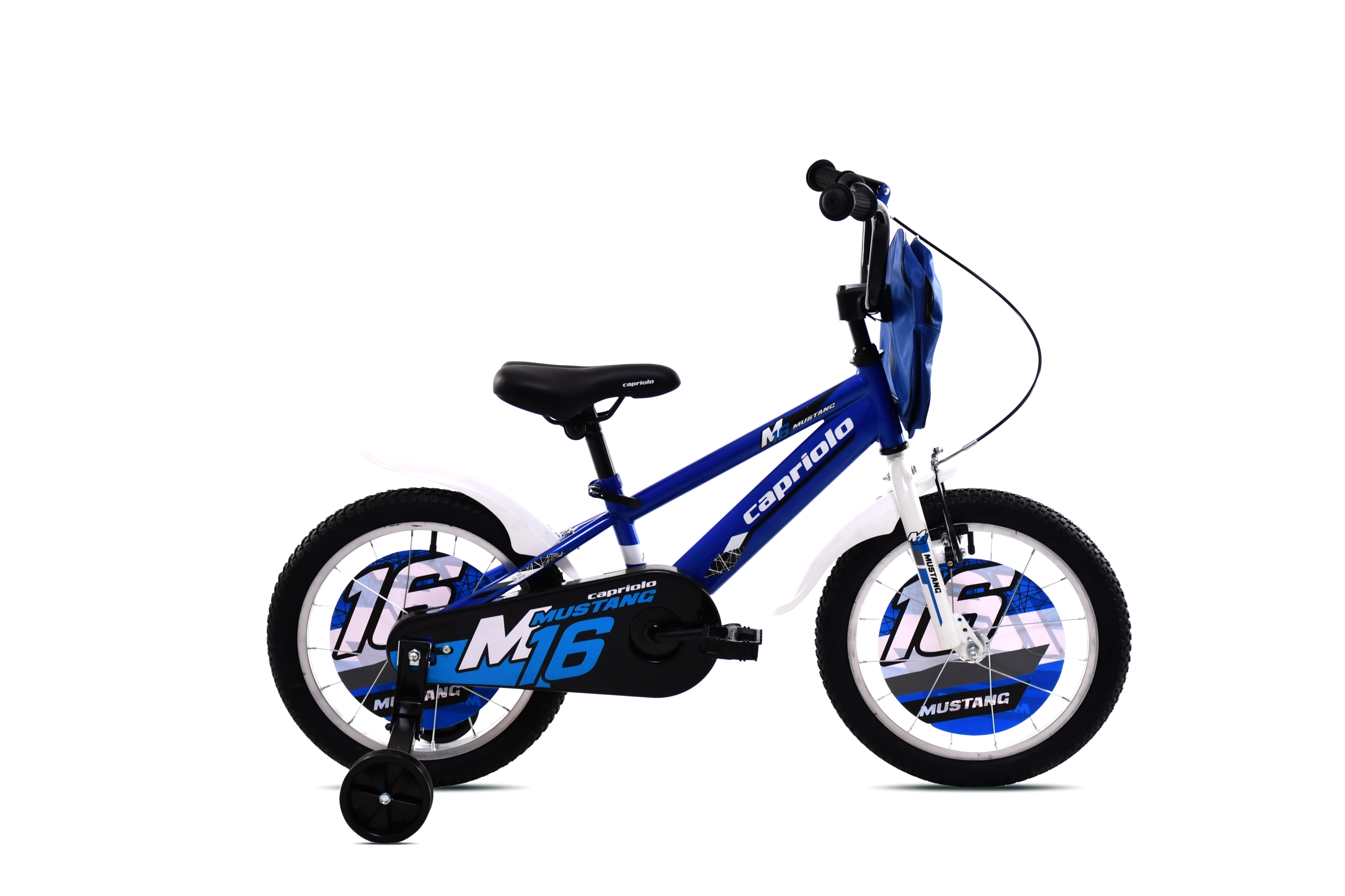 BMX 16"HT MUSTANG blue-white