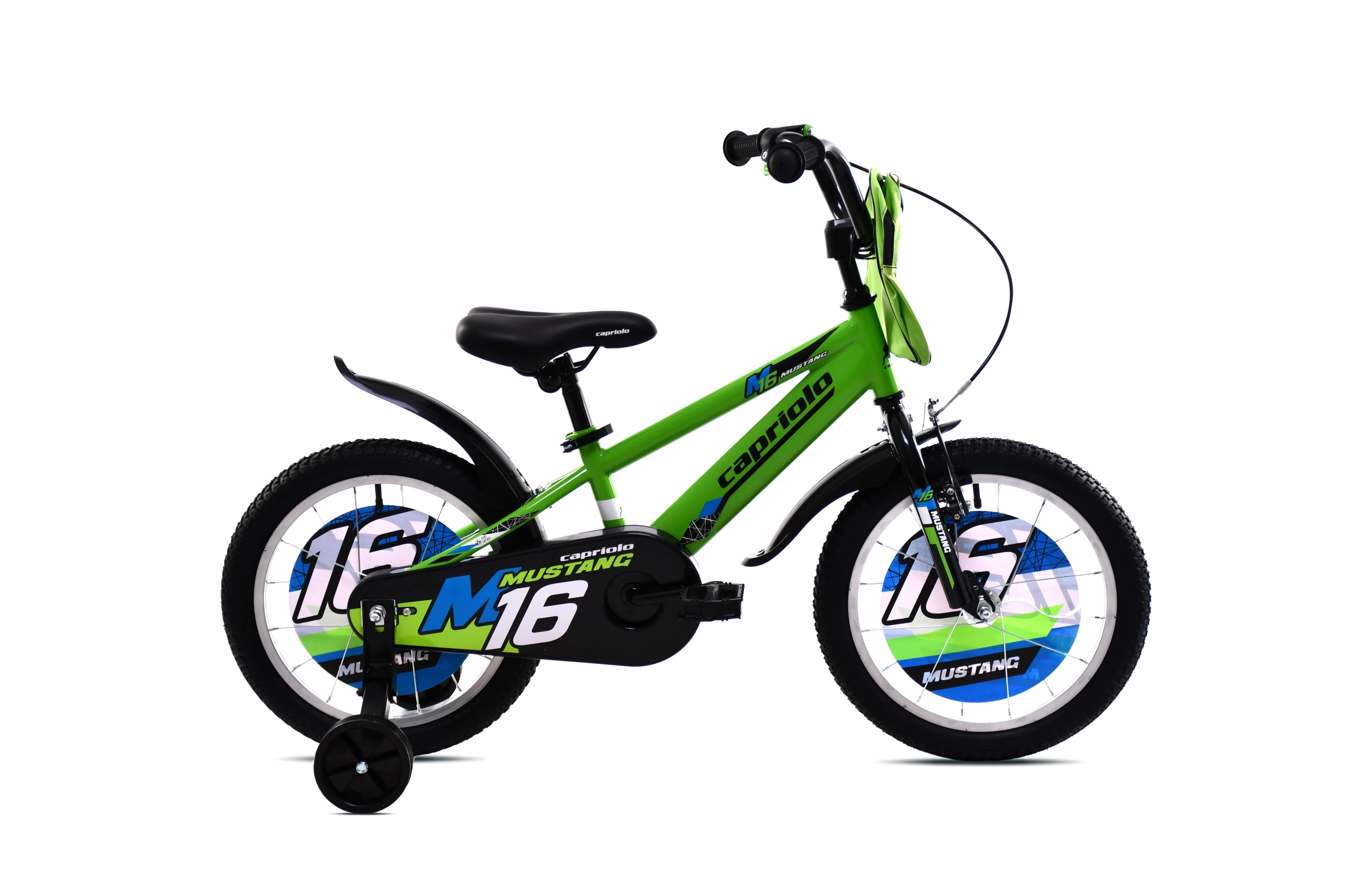 BMX 16"HT MUSTANG green-black
