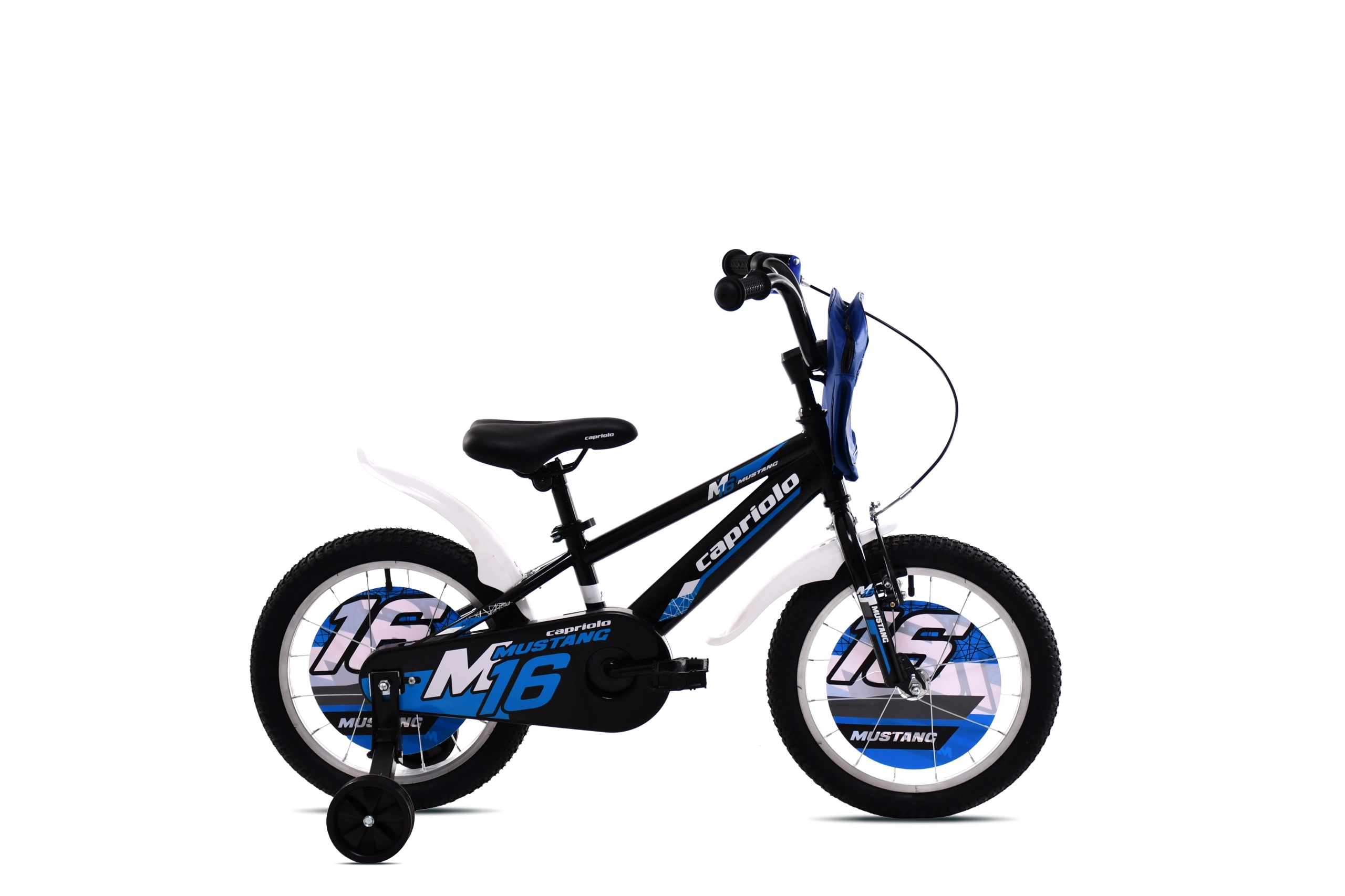 BMX 16"HT MUSTANG black-blue