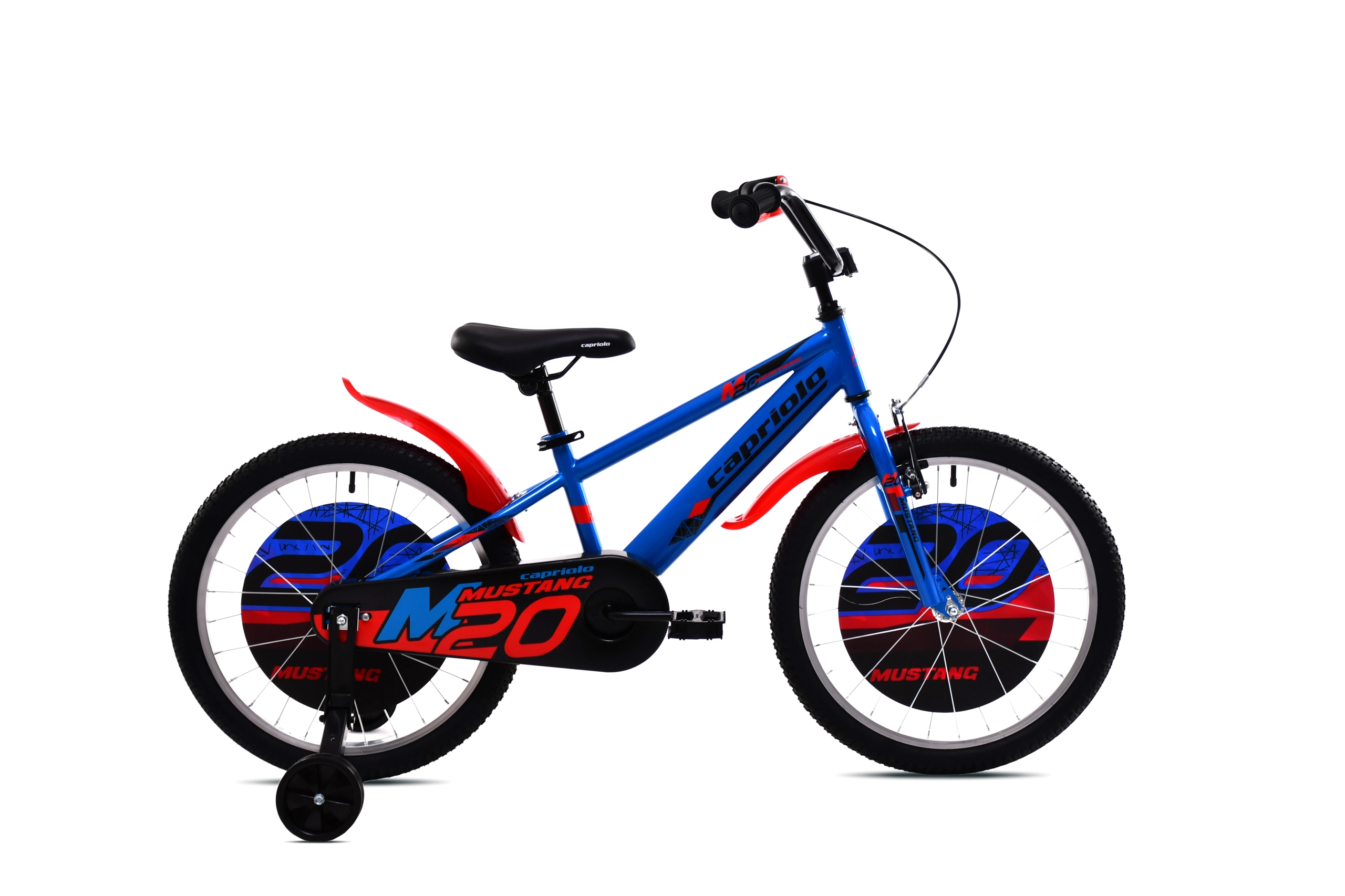 BMX 20"HT MUSTANG blue-red