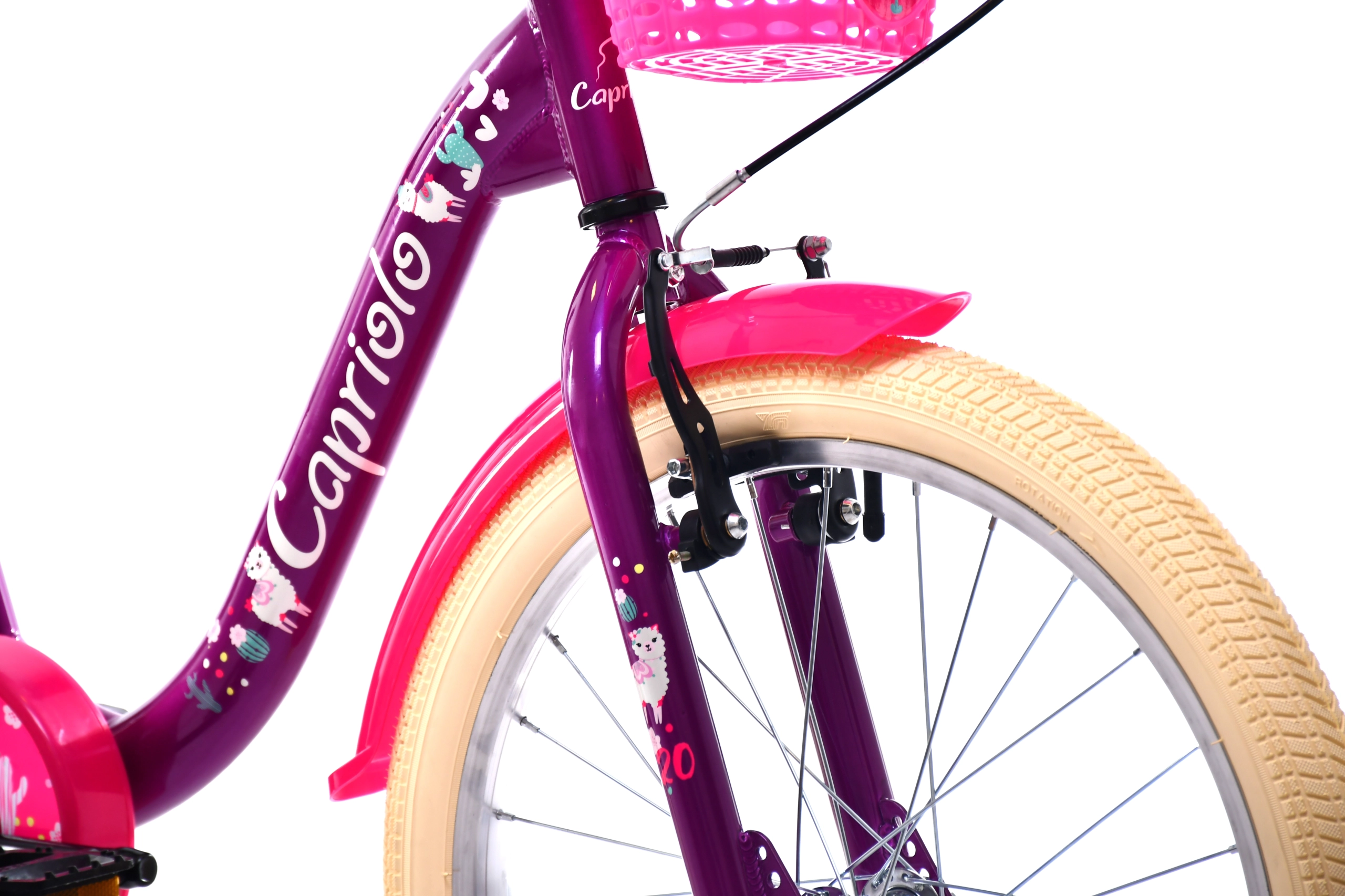 BICIKL CAPRIOLO VIOLA 20"HT ljubičasto-pink