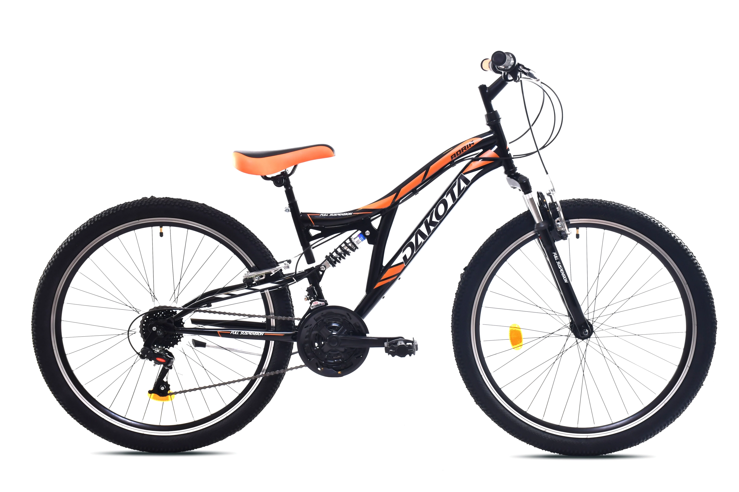 BICIKL DAKOTA 26"/21HT crno-oranž-belo 19"