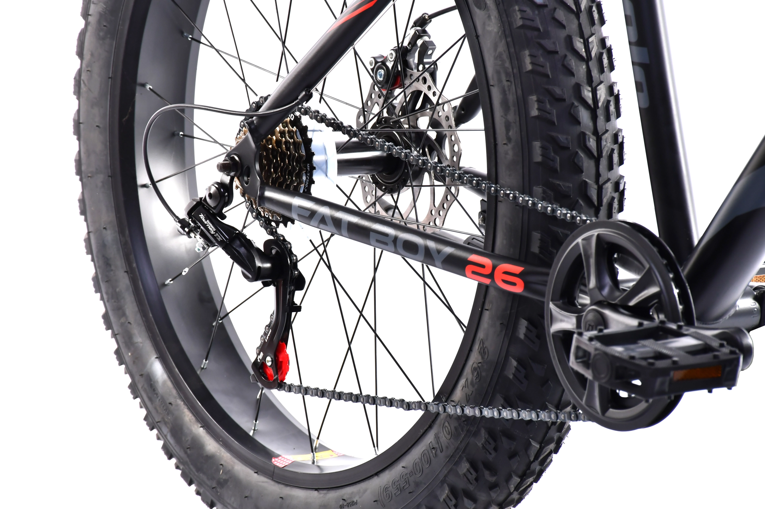 BICIKL CAPRIOLO FAT BOY 26"/7HT crno crveno 19"