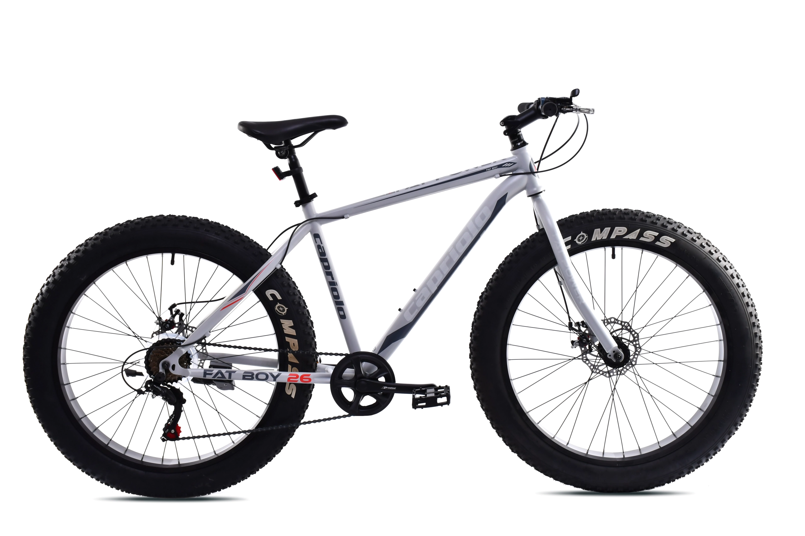 BICIKL CAPRIOLO FAT BOY 26"/7HT sivo crveno 19"