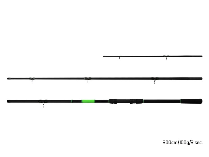 ŠTAP DELPHIN WASABI FEEDER NXT 300CM 100G 3PC + 3TIPS