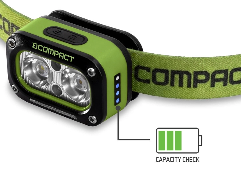 LAMPA ZA GLAVU DELPHIN COMPACT 3W 120LM 1200mAh USB-C