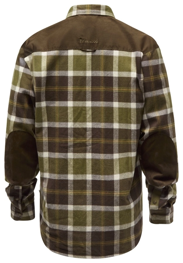PINEWOOD KOŠULJA DOUGLAS OLIVE GREEN/CR.WHITE L