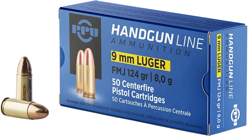 MUNICIJA PIŠTOLJ PPU 9mm LUGER FMJ 8g DUGA