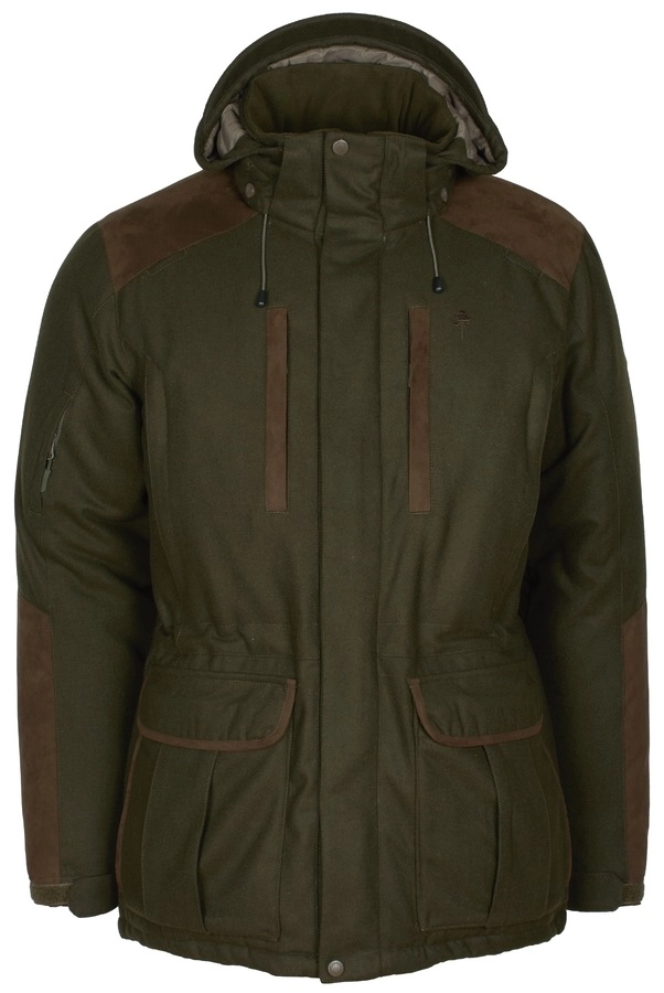 PINEWOOD JAKNA NYDALA INSULATION WOOL MOSSGR/SUEDE BROWN XL