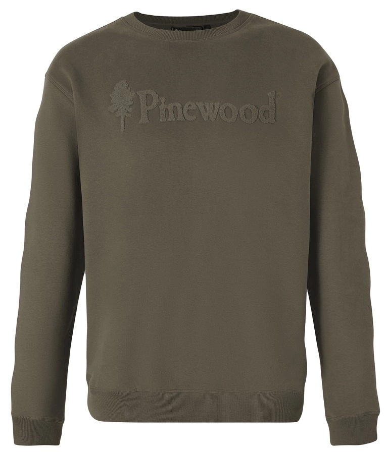 PINEWOOD DŽEMPER VARNAMO PW LOGO DARK GREEN M
