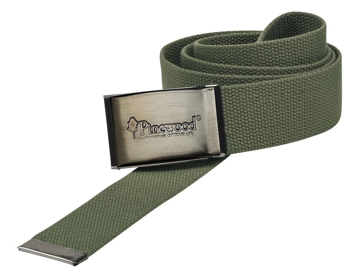 PINEWOOD KAIŠ CANVAS OLIVE GREEN