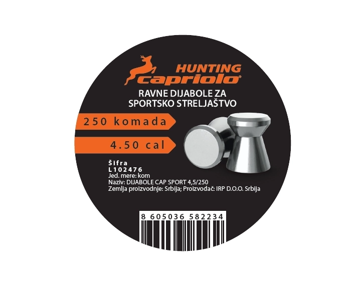DIJABOLE CAPRIOLO SPORT 4,5mm/250