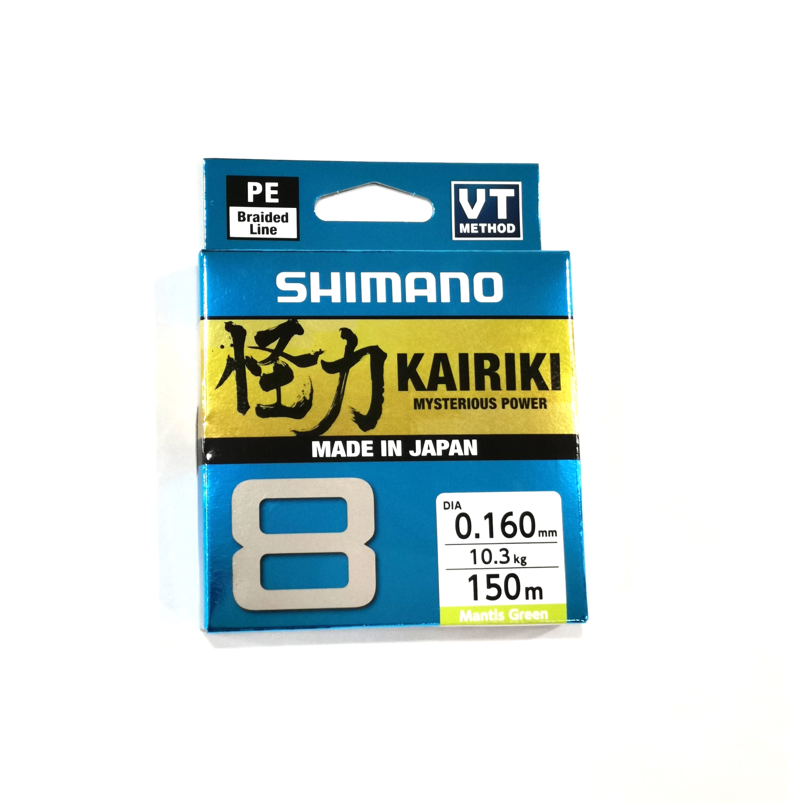 STRUNA SHIMANO KAIRIKI 8 150M 0.16MM GREEN