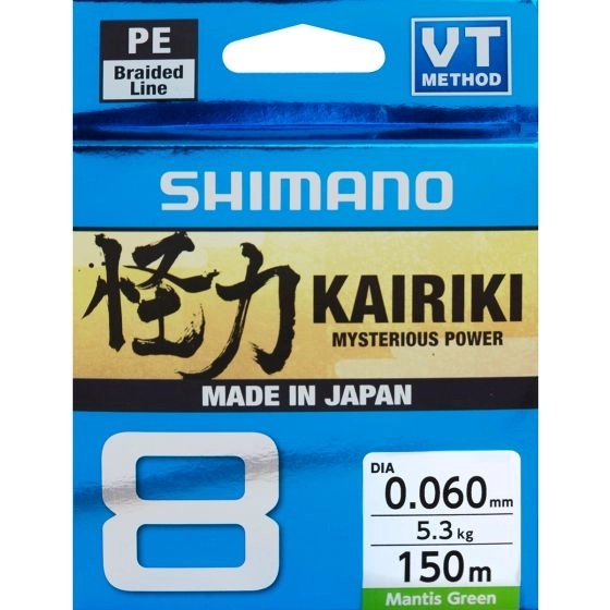 STRUNA SHIMANO KAIRIKI 8 150M 0.13MM GREEN