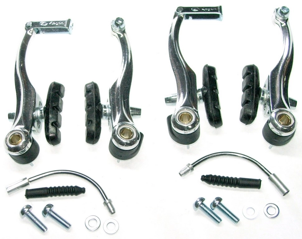 KOČNICA-KOMPLET KLEŠTA MTB ALU V-BRAKE PREDNJA+ZADNJA