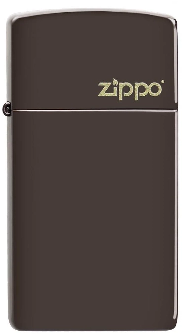 UPALJAČ ZIPPO SLIM BROWN ZIPPO LOGO 49266ZL